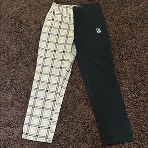 Airwalk Black and Plaid Skater Pants
